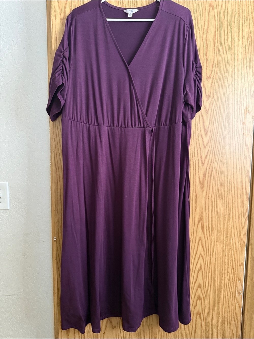 Terra and sky wrap dress